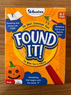 Found It! Kids Scavenger Hunt Game - Orange